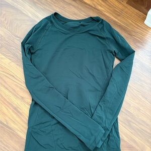 Athleta Long Sleeve Green Top